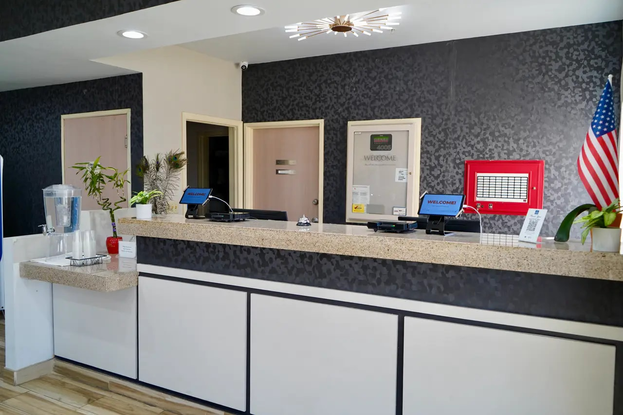 Front Desk and Check-In Area